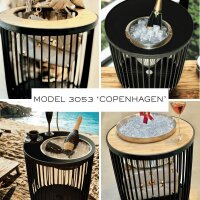 COOTAB Cooler Table COPENHAGEN 4-in-1 Loungetisch mit...