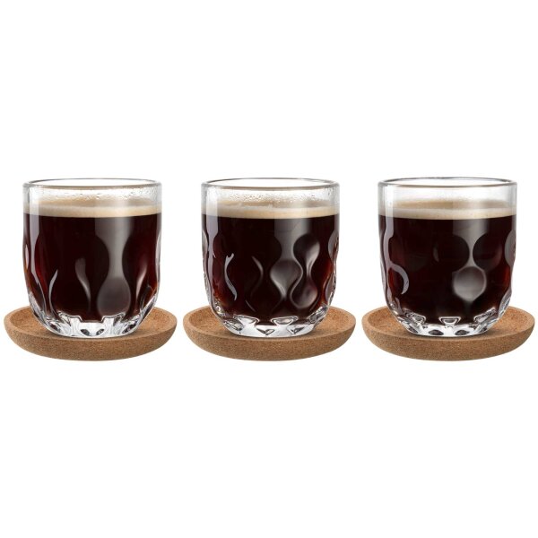 Leonardo GOCCE Kaffee-Set mit Untersetzer 6-teilig