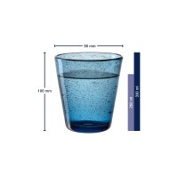 Leonardo BURANO Trinkglas-Set 4-teilig 330 ml kalte Farben