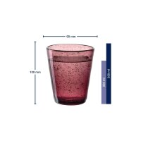 Leonardo BURANO Trinkglas-Set 4-teilig 330 ml warme Farben