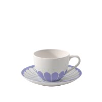Villeroy & Boch Fleur Couleur Kaffeetasse mit Untertasse 160 ml - Bleu