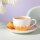 Villeroy & Boch Fleur Couleur Kaffeetasse mit Untertasse 160 ml 6er Set - Soleil