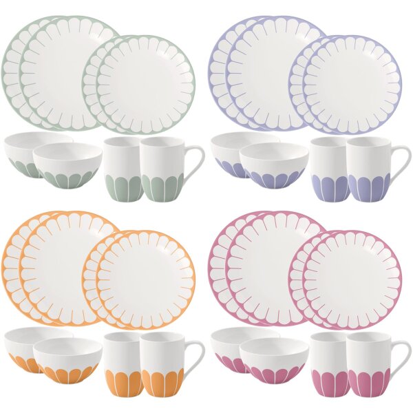 Villeroy & Boch Fleur Couleur Starter-Set 8-teilig - Variante