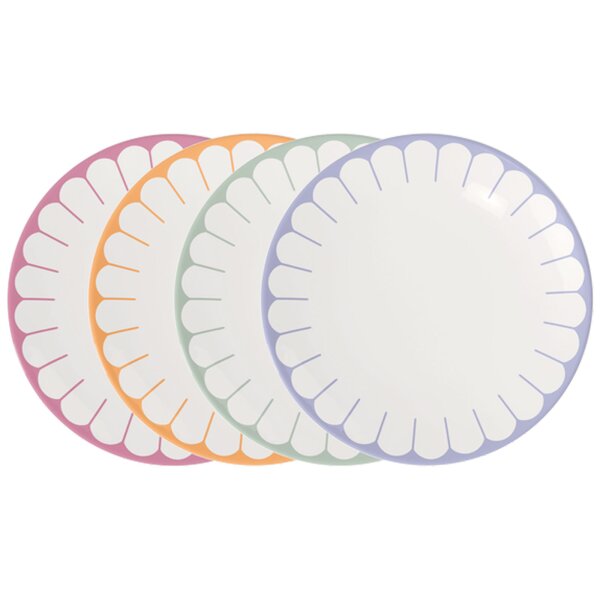 Villeroy & Boch Fleur Couleur Speiseteller-Set ø 26,6 cm 4-teilig