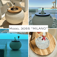 COOTAB Cooler Table MILANO Beistelltisch mit...