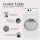 COOTAB Cooler Table MILANO 3-in-1 Loungetisch mit Edelstahl-Kühler - Anthrazit/Champagner