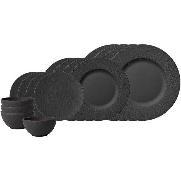 Villeroy & Boch Manufacture Rock Starter-Set 16-teilig