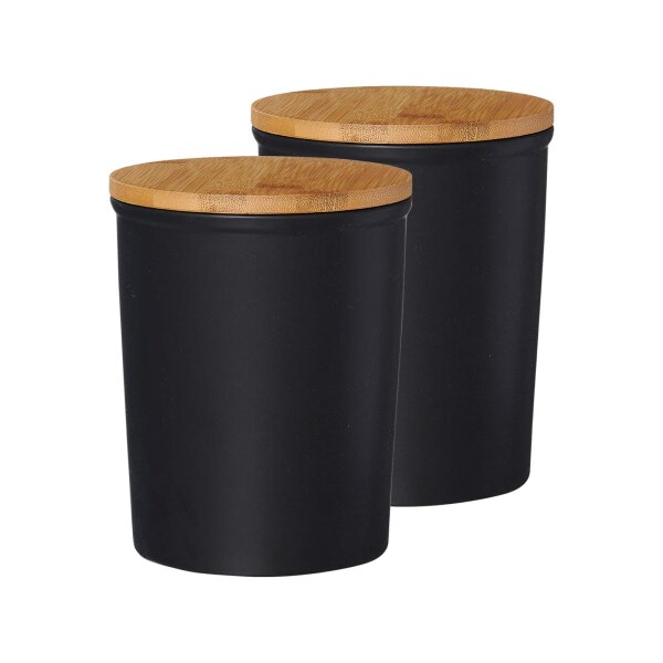 Ritzenhoff & Breker Jasper Vorratsdose 1,8 l schwarz 2er Set