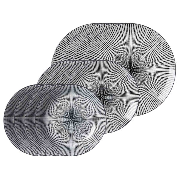 Ritzenhoff & Breker Takeo Stripes Teller-Set 12-teilig