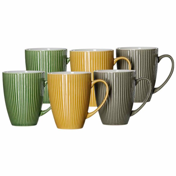 Ritzenhoff & Breker Umea Henkelbecher 450 ml 6er Set sortiert