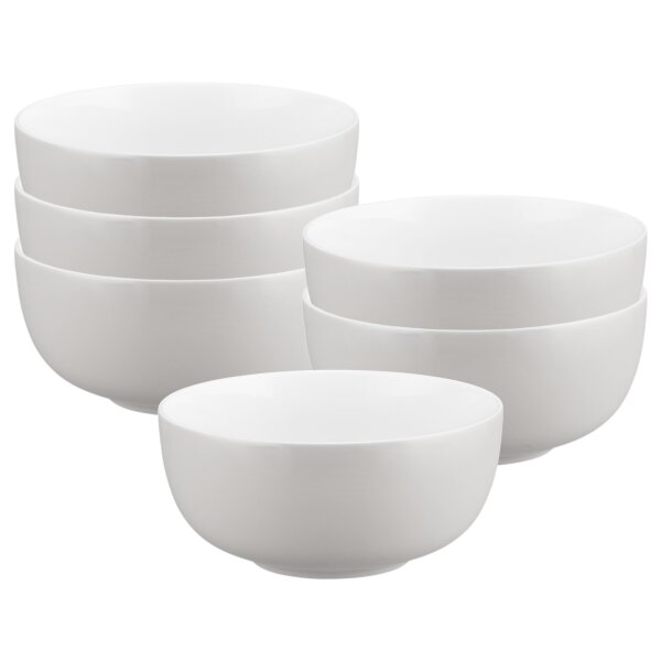 Seltmann Weiden Liberty Pure Colors Müslischale ø 15 cm 6er Set - New Grey