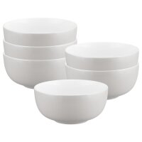 Seltmann Weiden Liberty Pure Colors Müslischale ø 15 cm 6er Set - New Grey