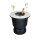 COOTAB Cooler Table PARIS 3-in-1 Loungetisch mit Acryl-Kühler - Schwarz/Champagner