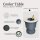 COOTAB Cooler Table PARIS 3-in-1 Loungetisch mit Acryl-Kühler - Schwarz/Champagner