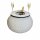 COOTAB Cooler Table MILANO 3-in-1 Loungetisch mit Acryl-Kühler - Champagner