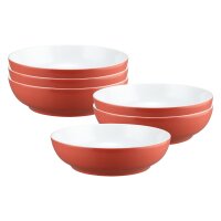 Seltmann Weiden Liberty Pure Colors Foodbowl ø 25 cm 6er Set - Flamingo Red