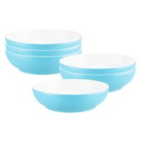 Seltmann Weiden Liberty Pure Colors Foodbowl ø 25 cm 6er Set - Lagoon Blue