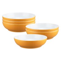 Seltmann Weiden Liberty Pure Colors Foodbowl ø 25 cm 6er Set - Mango Orange