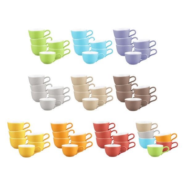 Seltmann Weiden Liberty Pure Colors Espressotasse 90 ml 6er Set - Variante