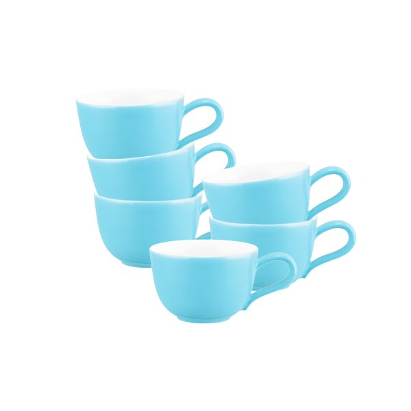 Seltmann Weiden Liberty Pure Colors Espressotasse 90 ml 6er Set - Lagoon Blue
