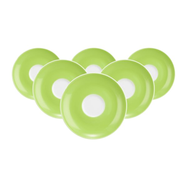 Seltmann Weiden Liberty Pure Colors Espressountertasse ø 12 cm 6er Set - Lime Green