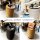 COOTAB Cooler Table LONDON 4-in-1 Loungetisch mit Acryl-Kühler - Anthrazit-Champagner
