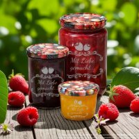 Graviertes Einmachglas mit edlem Motiv 435ml 6 Stück