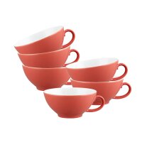 Seltmann Weiden Liberty Pure Colors Teetasse 140 ml 6er Set - Flamingo Red