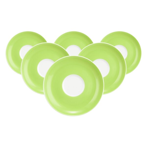 Seltmann Weiden Liberty Pure Colors Teeuntertasse ø 13 cm 6er Set - Lime Green
