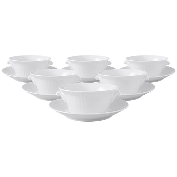 Villeroy & Boch Cellini Suppentasse mit Untertasse 400 ml 6er Set
