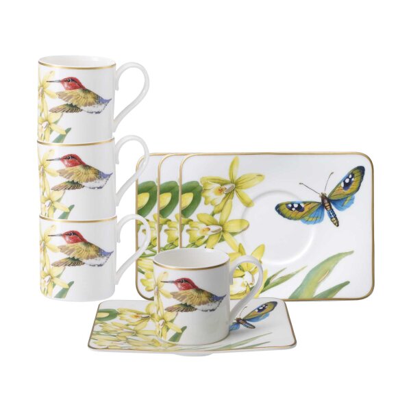 Villeroy & Boch Amazonia Espressotasse mit Untertasse 60 ml 4er Set