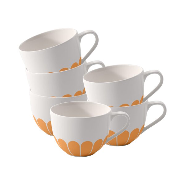Villeroy & Boch Fleur Couleur Kaffeetasse 160 ml 6er Set - Soleil