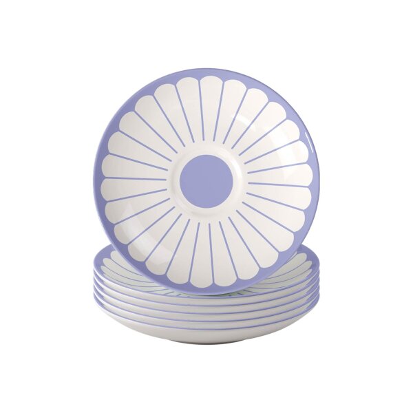 Villeroy & Boch Fleur Couleur Kaffeeuntertasse ø 14,8 cm 6er Set - Bleu