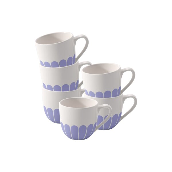 Villeroy & Boch Fleur Couleur Espressotasse 70 ml 6er Set - Bleu