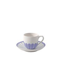 Villeroy & Boch Fleur Couleur Espressotasse mit Untertasse 70 ml - Bleu