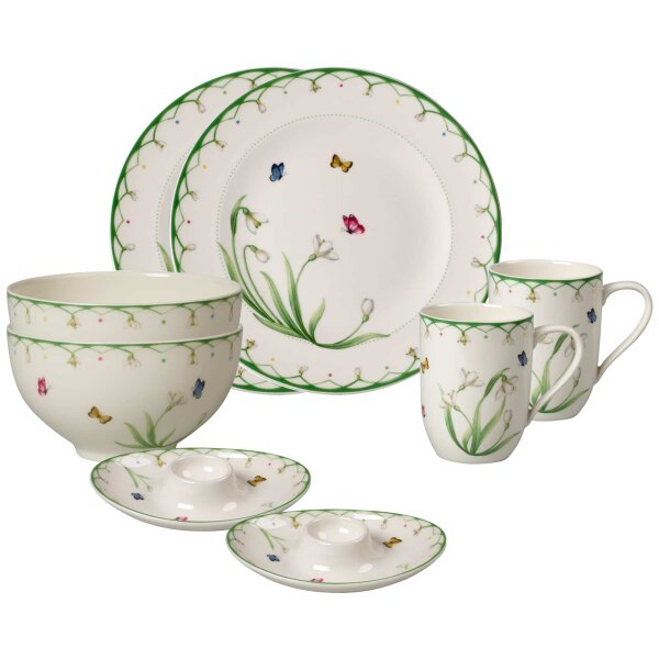 Villeroy & Boch Colourful Spring Breakfast for Two 8-teilig