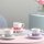 Villeroy & Boch Fleur Couleur Espressotasse mit Untertasse 70 ml 6er Set - Cassis