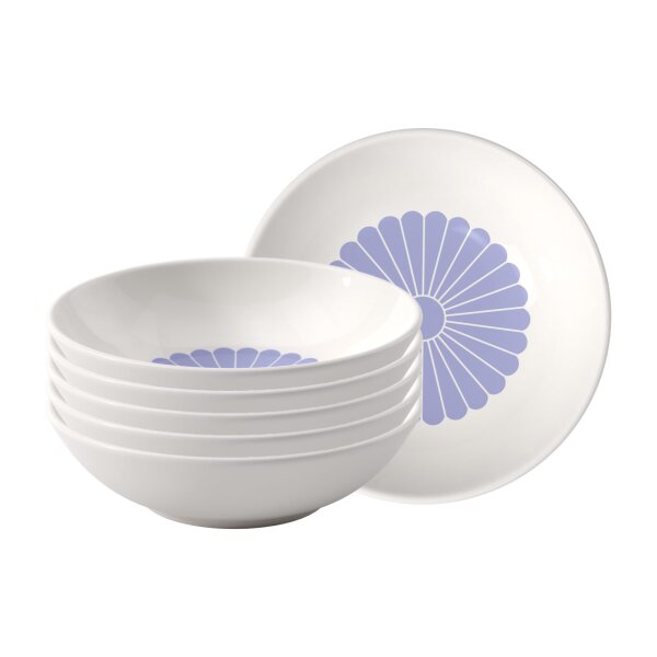 Villeroy & Boch Fleur Couleur Dessertschale ø 13,2 cm 6er Set - Bleu