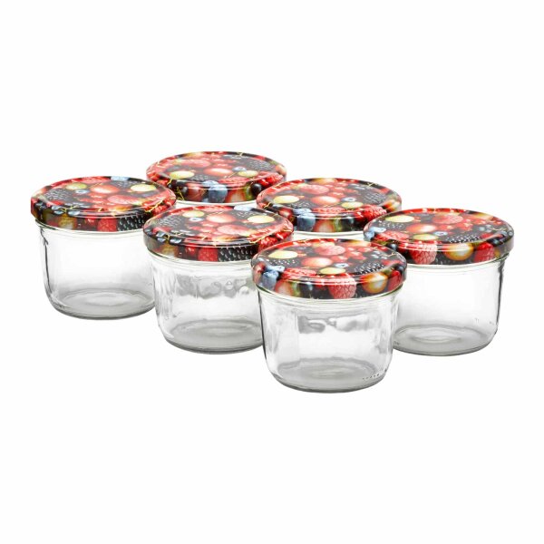 Van Well Wildberries Einmachglas / Sturzglas 230 ml 6er Set
