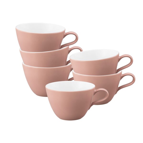Seltmann Weiden Life Fashion Milchkaffeetasse 370 ml 6er Set - Posh Rose