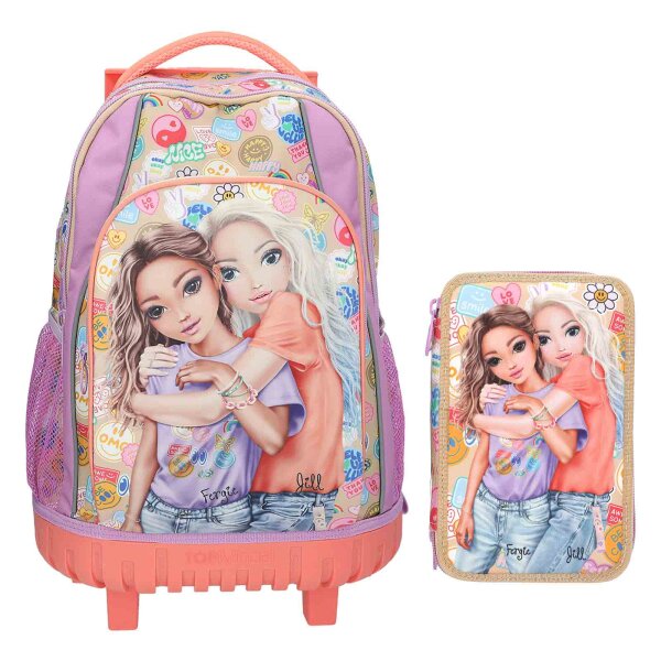 TOPModel Schul-Set Trolley GIRL POWER 2-teilig