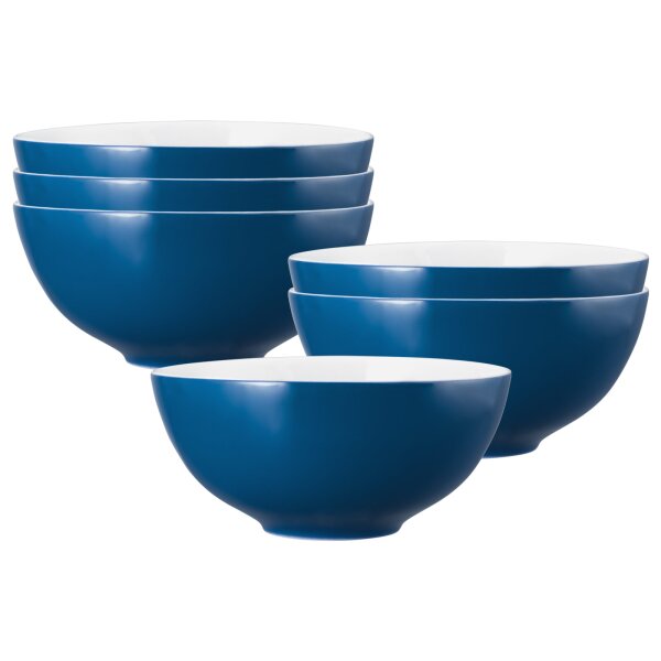Seltmann Weiden Life Fashion Schüssel ø 21 cm 6er Set - Classic Blue