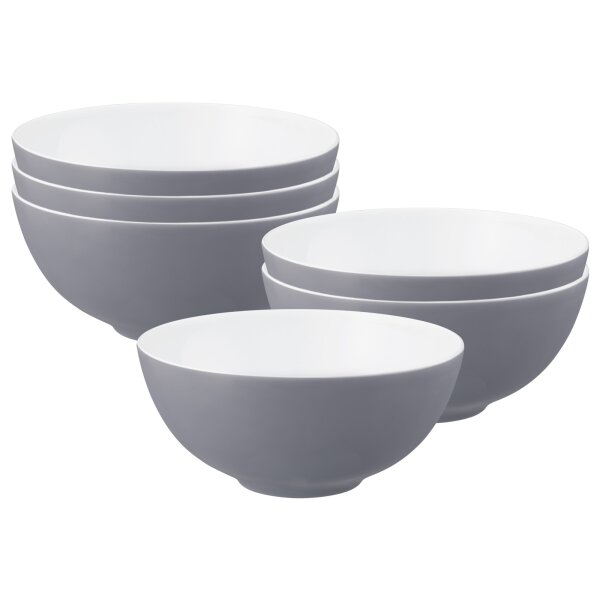 Seltmann Weiden Life Fashion Schüssel ø 21 cm 6er Set - Elegant Grey