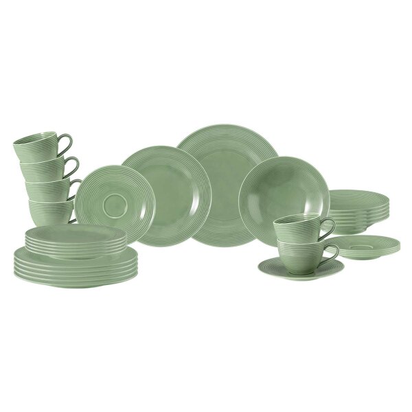 Seltmann Weiden Beat Color Glaze Kombiservice 30-teilig - Salbeigrün