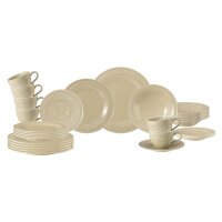 Seltmann Weiden Beat Color Glaze Kombiservice 30-teilig - Sandbeige