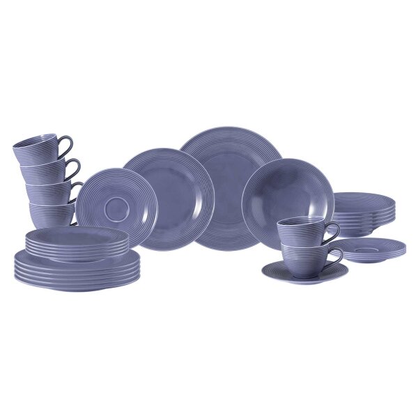 Seltmann Weiden Beat Color Glaze Kombiservice 30-teilig - Fliederblau