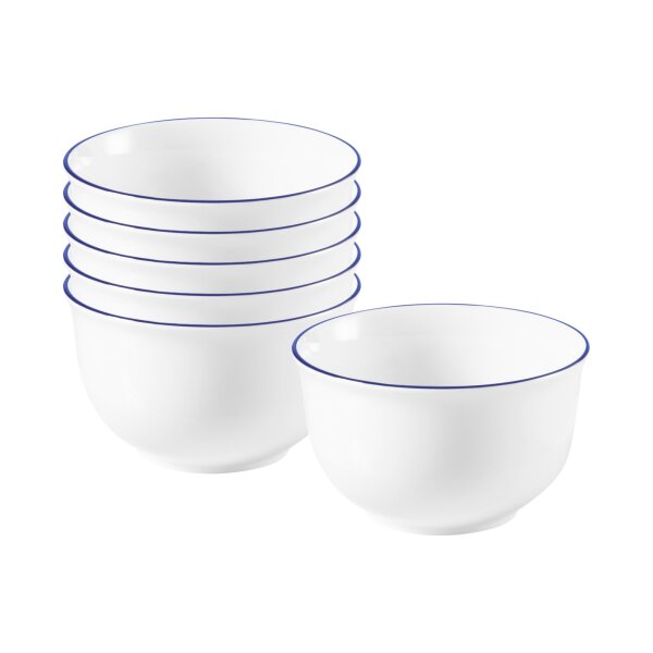 Seltmann Weiden Compact Blaurand Müslischale ø 12,7 cm 6er Set