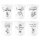 Seltmann Weiden Bayern Henkelbecher 400 ml 6er Set