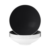 Seltmann Weiden Life Fashion Suppenteller ø 20 cm 6er Set - Glamorous Black