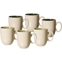 Ritzenhoff & Breker Skog Kaffeebecher-Set 400 ml 6-teilig - Grün-Mix